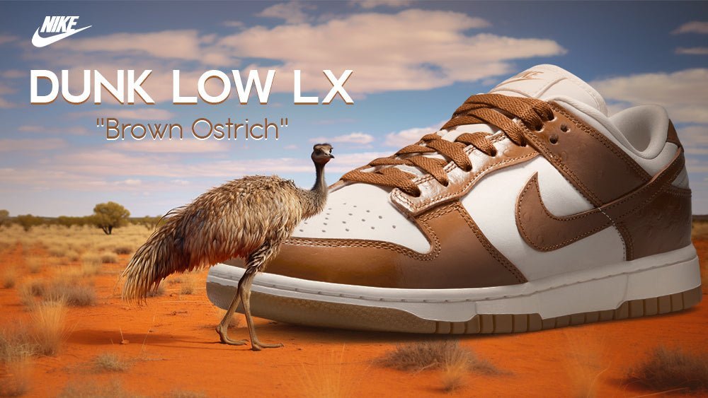 Women's Dunk Low LX "Brown Ostrich" - Tops and Bottoms USA