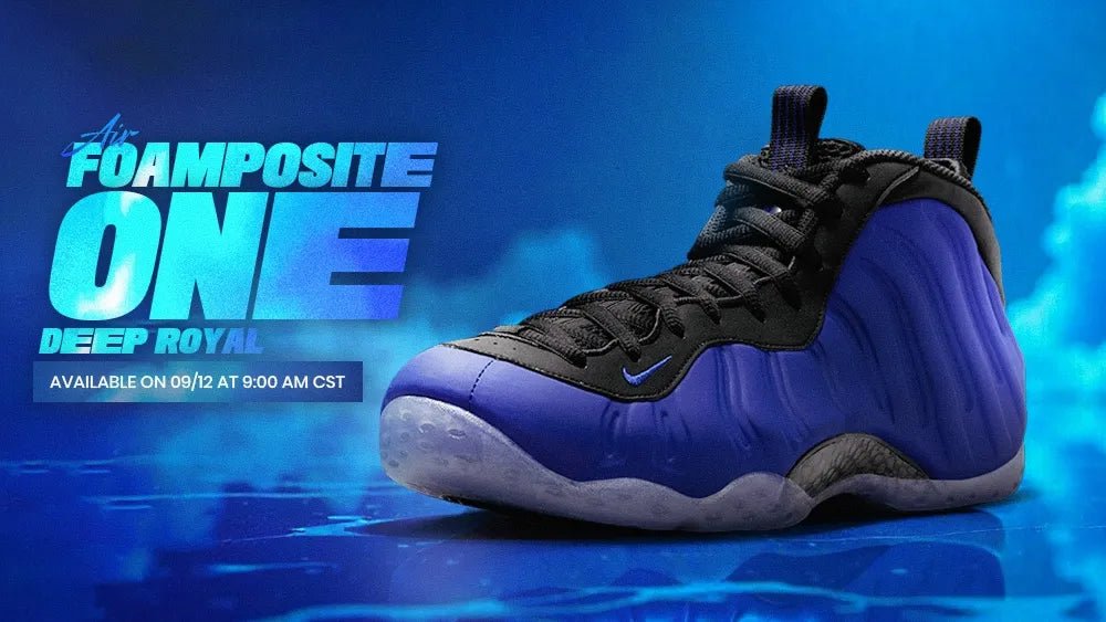 Nike Air Foamposite One âDeep Royalâ banner