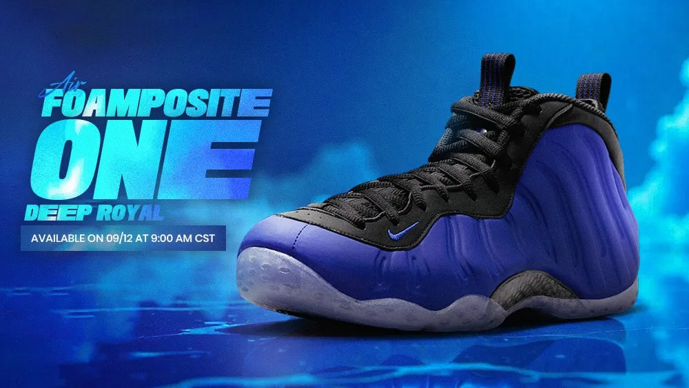 Nike Air Foamposite One “Deep Royal” banner