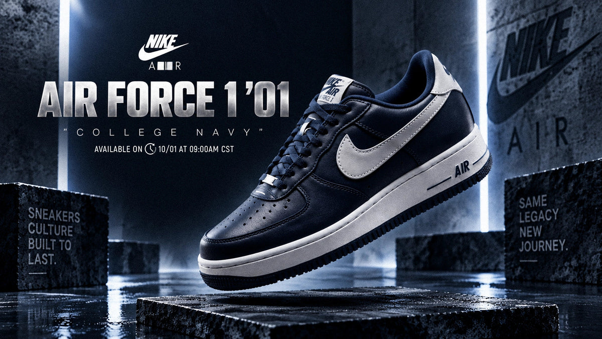 Nike Air Force 1 ’01 “College Navy” Is All Early-2000s Energy!