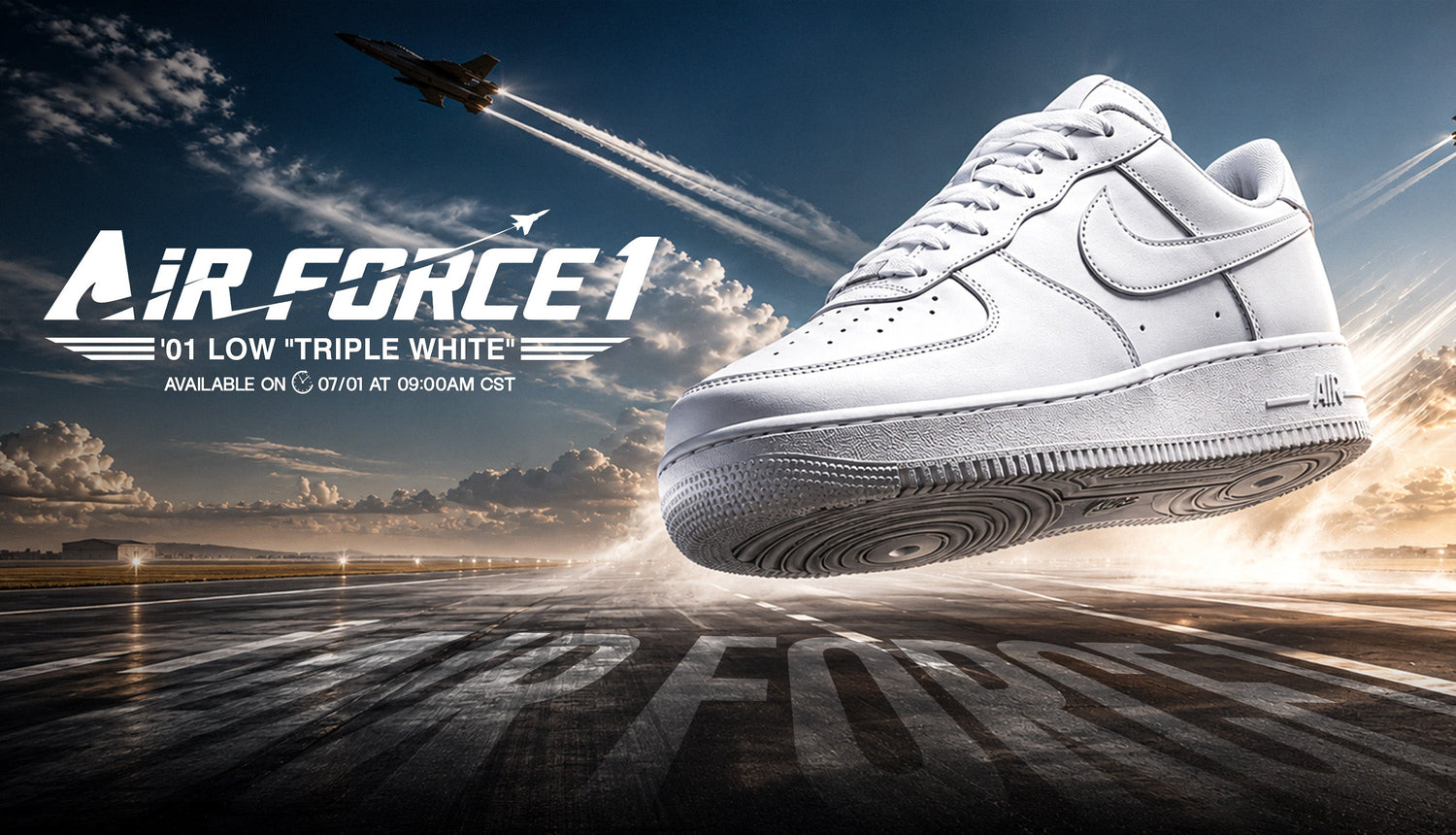NIKE AIR FORCE 1 '01 LOW "TRIPLE WHITE": A TIMELESS ICON RETURNS