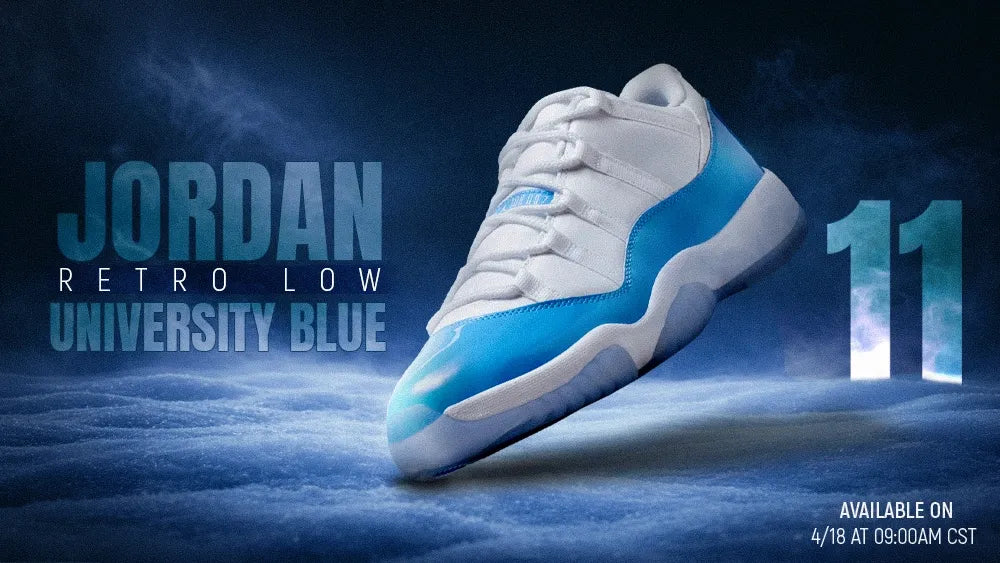 AIR JORDAN 11 LOW “UNIVERSITY BLUE”