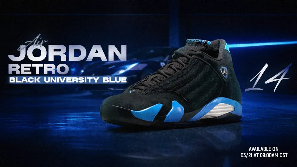 Air Jordan 14 "Black University Blue"