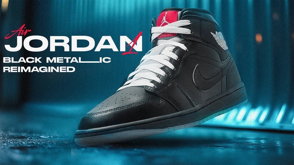 BREAKING: The Air Jordan 1 Mid "Black Metallic Reimagined" is Here—And It’s Dripping With Heat! 🔥 - Tops and Bottoms USA