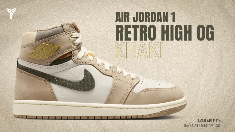 NIKE WOMEN’S AIR JORDAN 1 RETRO HIGH OG “KHAKI”: TIMELESS AND VERSATILE