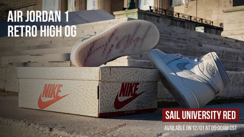 Air Jordan 1 High OG "Sail University Red" banner
