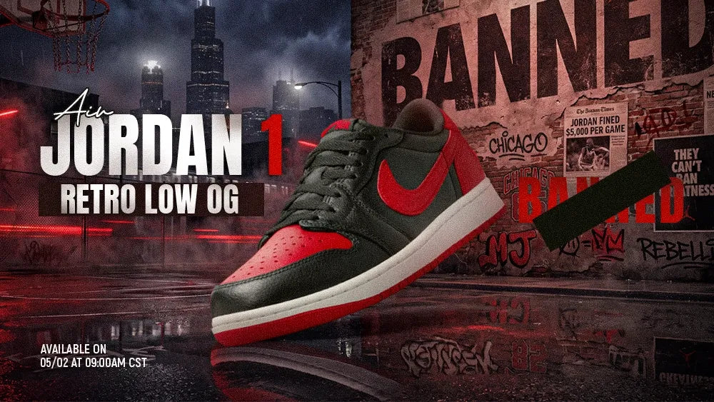 AIR JORDAN 1 LOW OG “BANNED” : ICON STATUS RETURNS