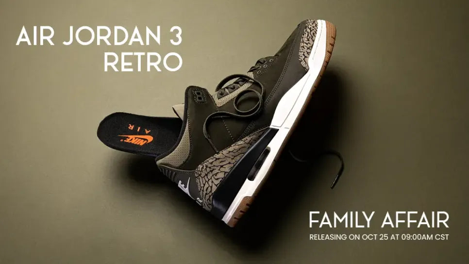 Air Jordan 3 Retro "Family Affair" Banner