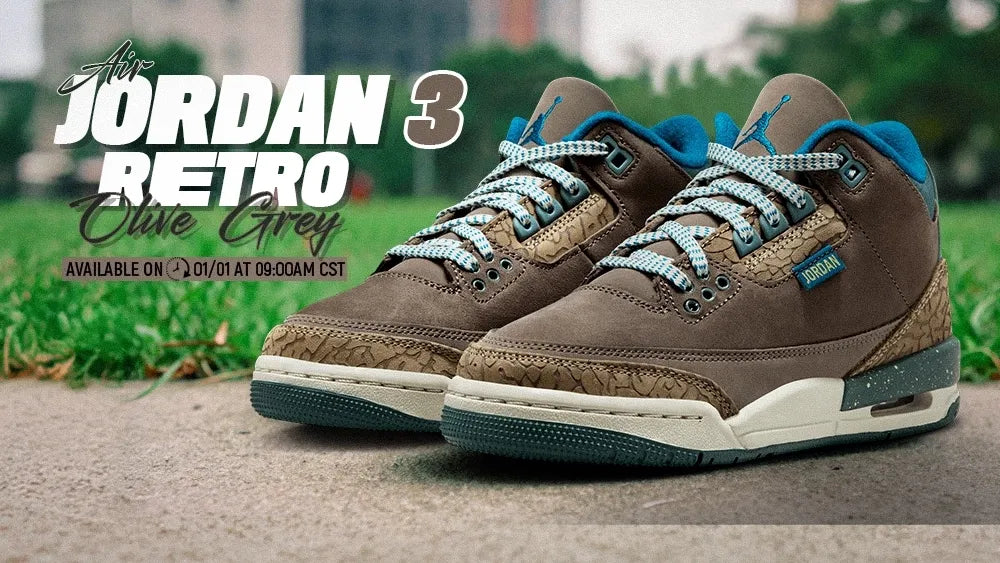 Air Jordan 3 Retro “Olive Grey”
