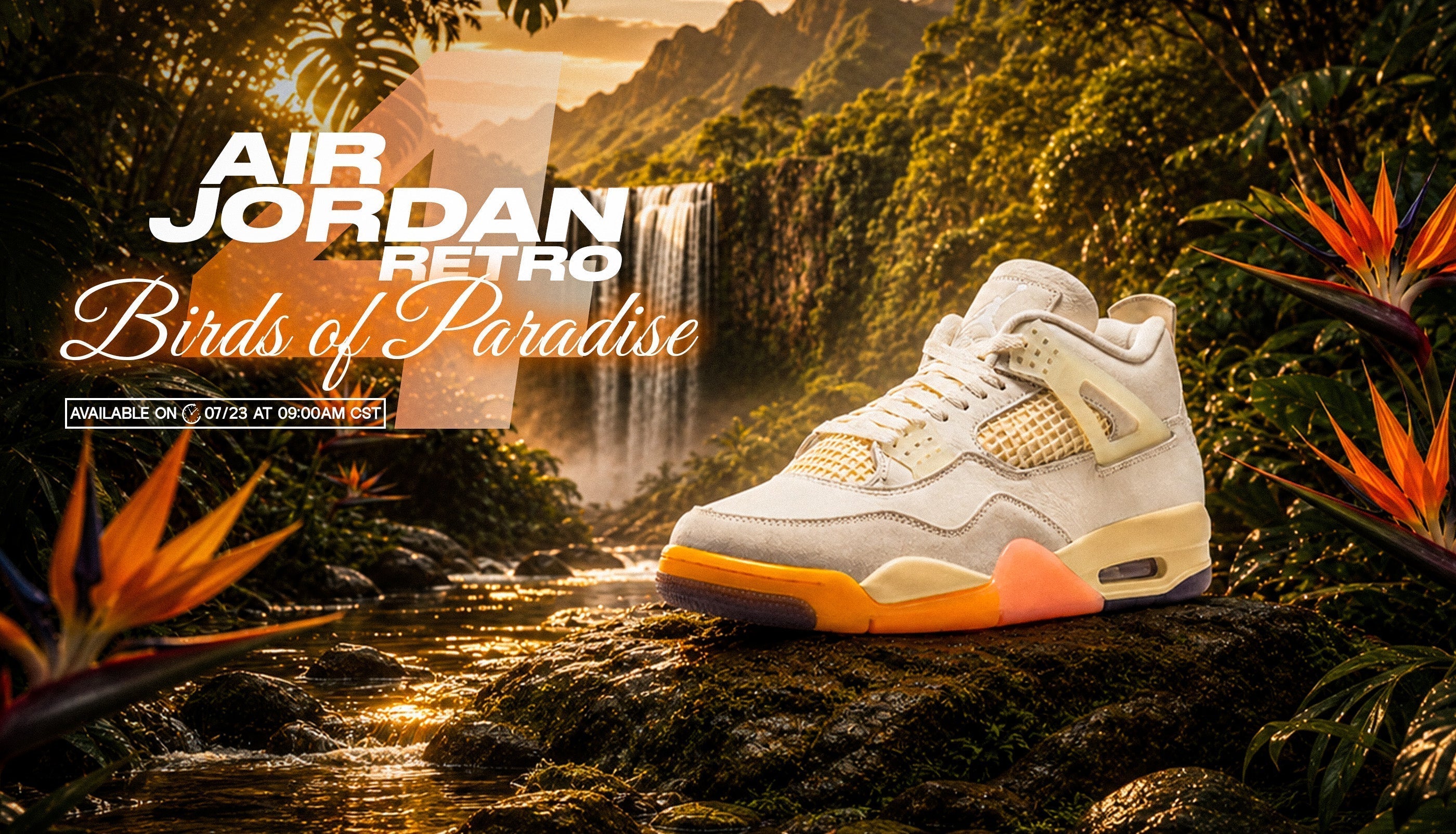 Air Jordan 4 Retro “Bird Of Paradise”: Brings Tropical Inspiration