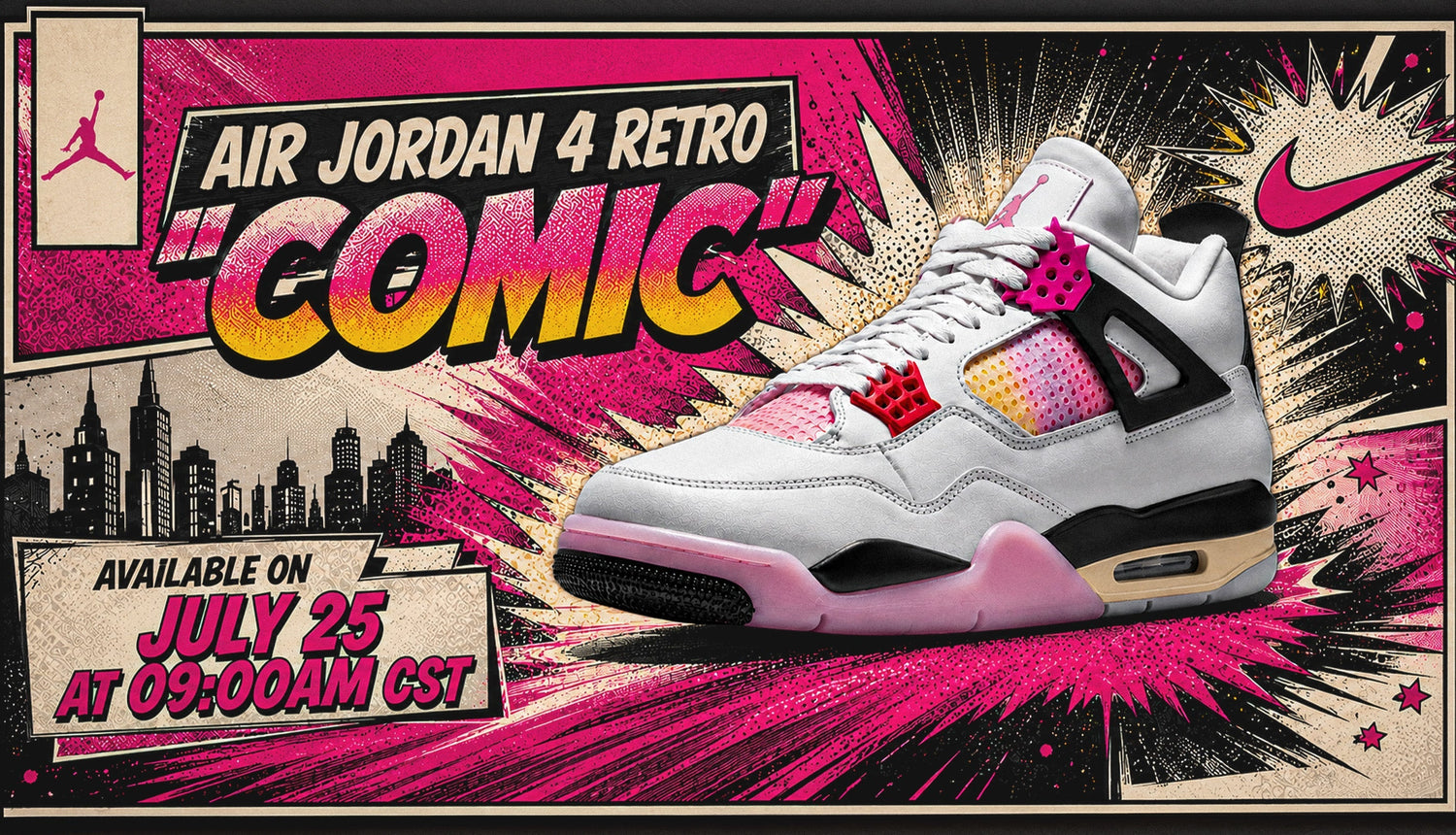 Air Jordan 4 Retro "Comic" Brings Pop Art Energy to an Iconic Jordan Classic