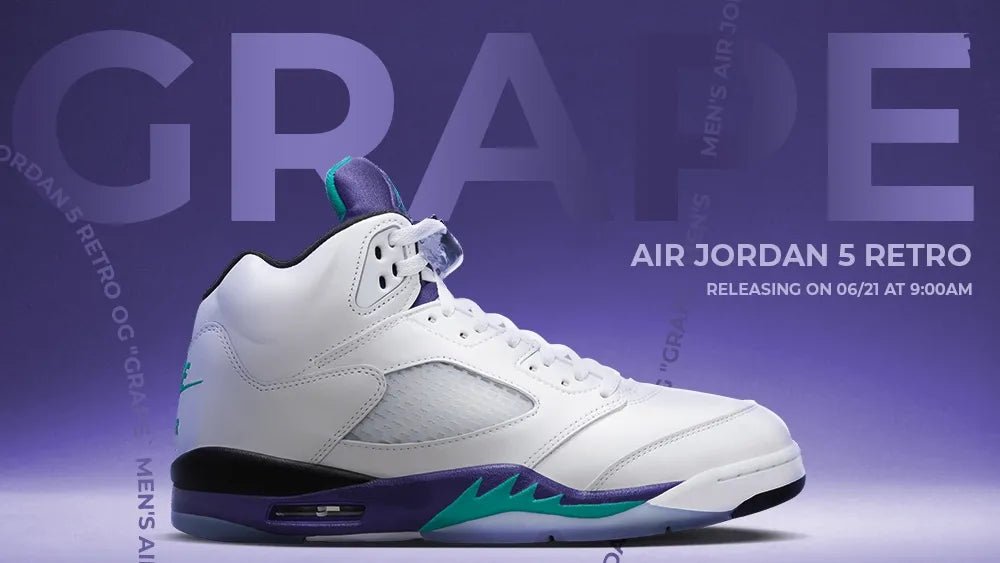 The Air Jordan 5 “Grape” Is Back — OG Heat for the 35-Year Milestone - Tops and Bottoms USA