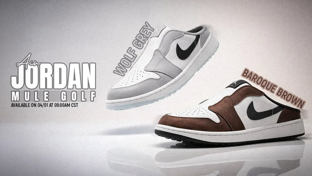 Air Jordan 1 Low Golf Mule “Wolf Grey” & “Baroque Brown” display picture 1