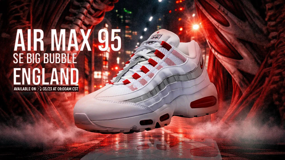 Air Max 95 SE Big Bubble SE "England" – Iconic Style with All-Day Comfort