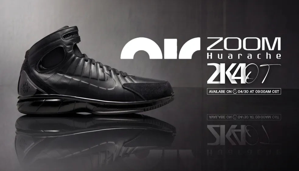 NIKE AIR ZOOM HUARACHE 2K4 OT “BLACK”: BUILT IN THE DARK