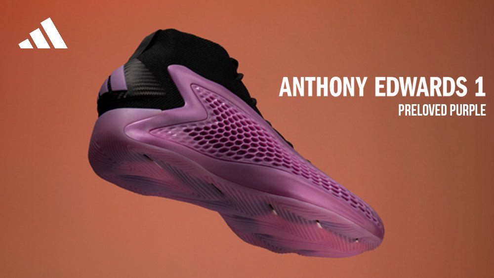 Anthony Edwards 1 "Preloved Purple" Mid Basketball Shoes Anthony Edwards 1 "Preloved Purple" Mid Basketball Shoes