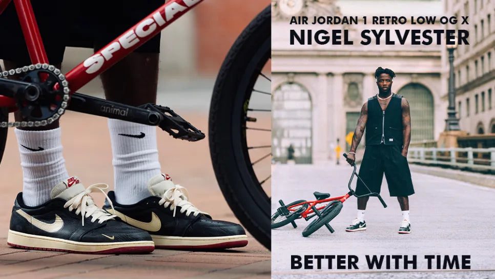 Nike’s Nigel Sylvester x Air Jordan 1 Low OG “Better With Time” Banner