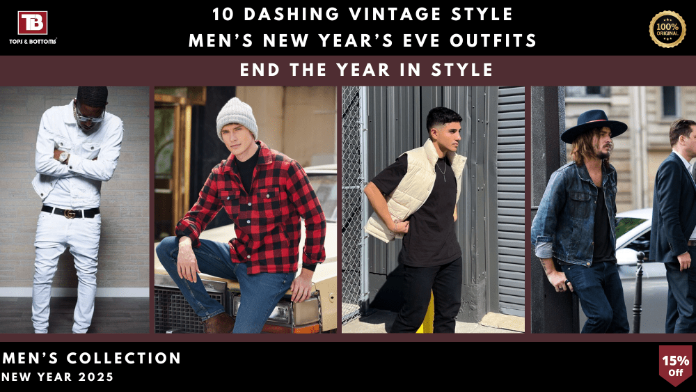 10 Dashing Vintage Style Men’s New Year’s Eve Outfits to End the Year in Style - Tops and Bottoms USA