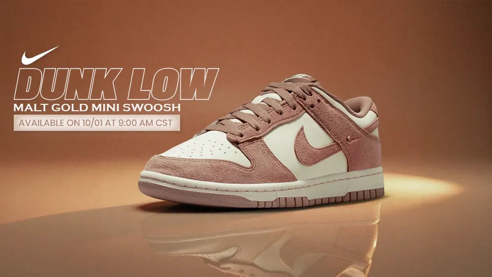 Women's Dunk Low "Malt Gold Mini Swoosh"