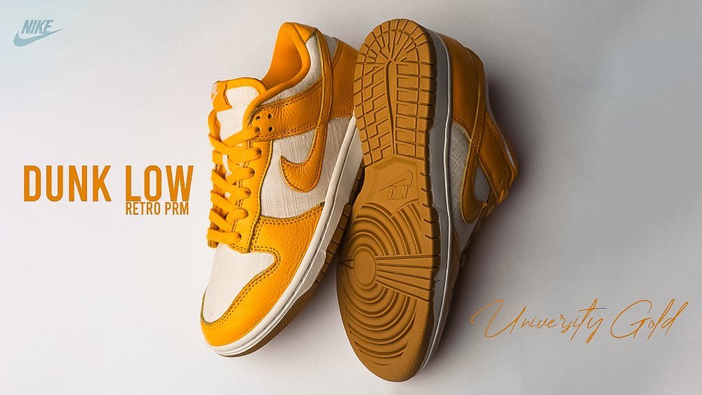 Men's Dunk Low Retro PRM "University Gold" - Tops and Bottoms USA