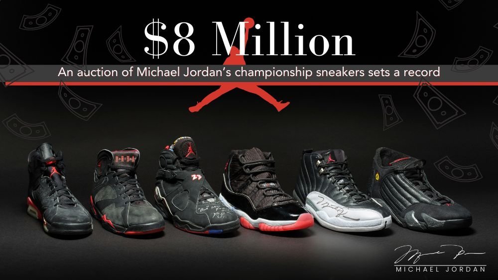 Record-Breaking Sale: Championship Jordans Worn in Game Reach $8 Million - Tops and Bottoms USA