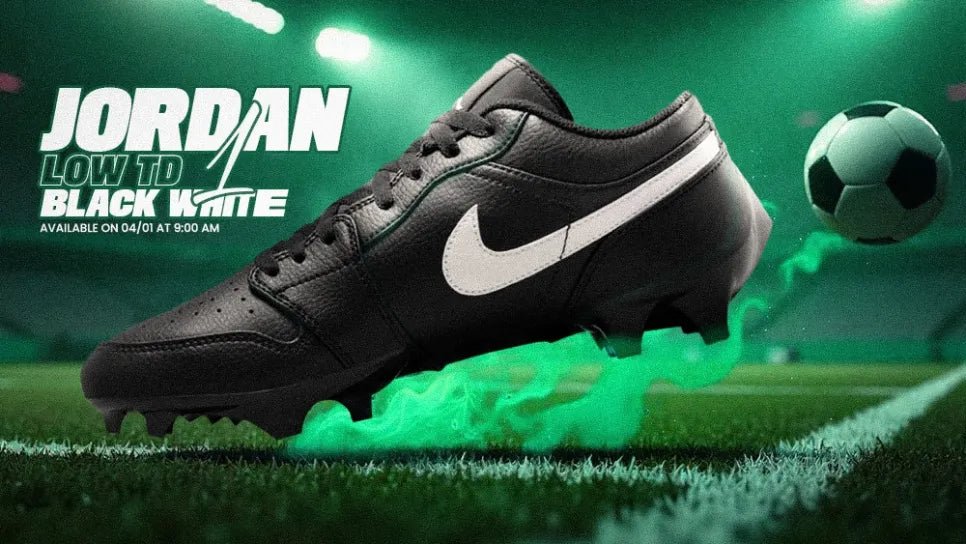 Air Jordan 1 Low TD Cleat ‘Black/White’ Set for Re-Release with Expanded Sizing - Tops and Bottoms USA