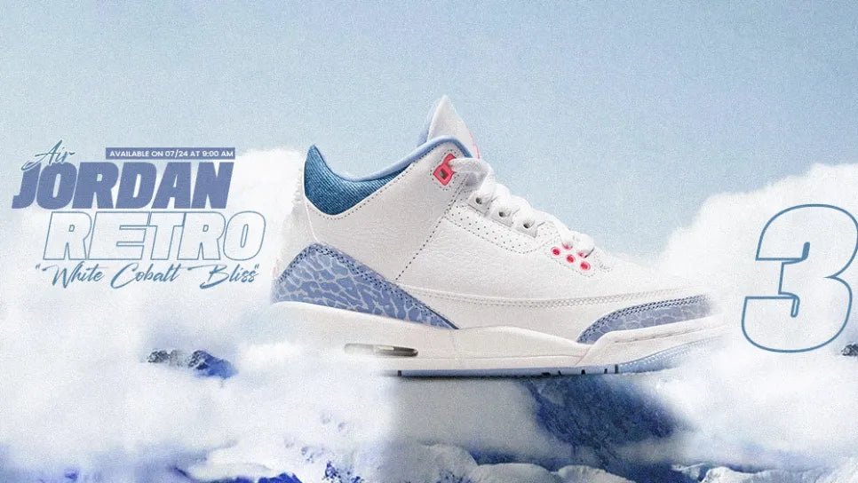 Kid's Air Jordan 3 Retro "White Cobalt Bliss”