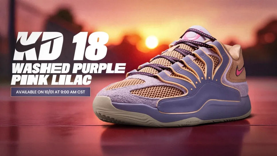 Nike KD18 “Washed Purple Pink Lilac” Release 2025 Nike KD18 “Washed Purple Pink Lilac” Release 2025