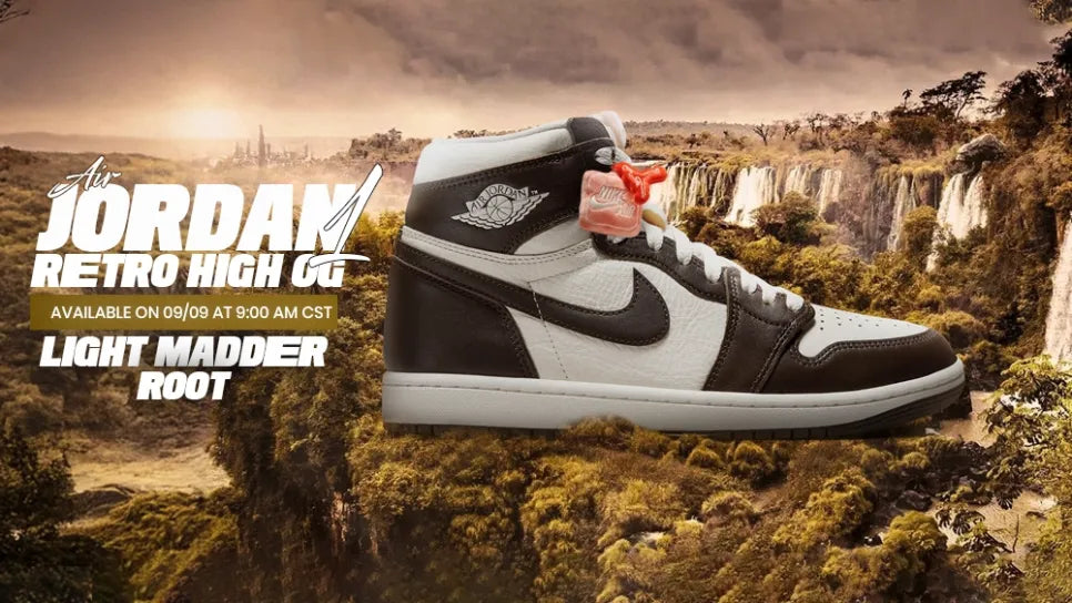 Jordan 1 Retro High OG “Light Madder Root” banner