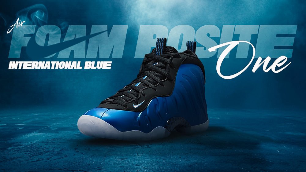 Men's Air Foamposite One "International Blue" - Tops and Bottoms USA