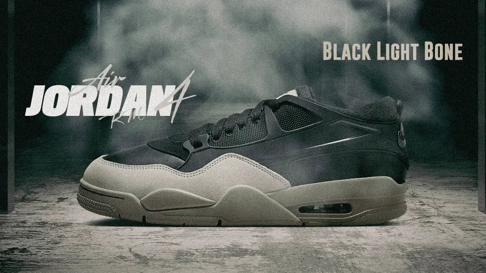 Men's Air Jordan 4 RM "Black Light Bone" - Tops and Bottoms USA