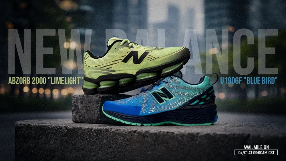 New Balance ABZORB 2000 “Limelight” & 1906F “Blue Bird”