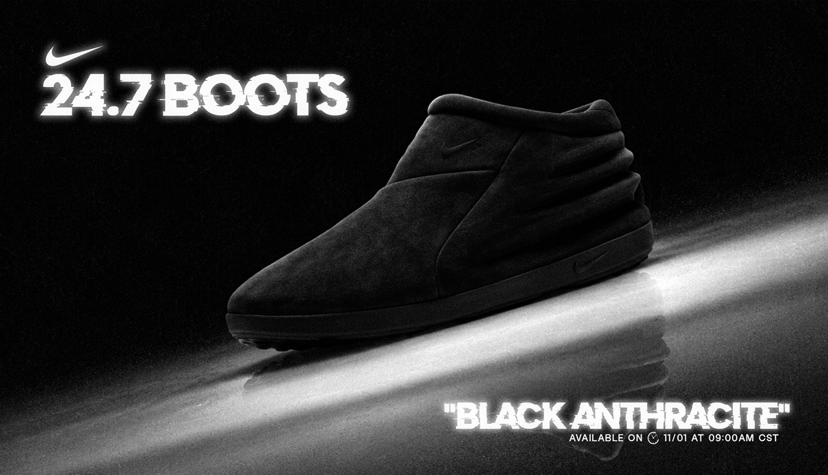 Nike 24.7 Boots "Black Anthracite": Comfort Never Looked This Good