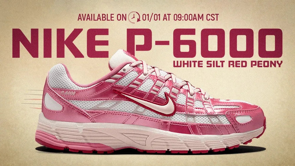 Nike P-6000 “White Silt Red Peony”