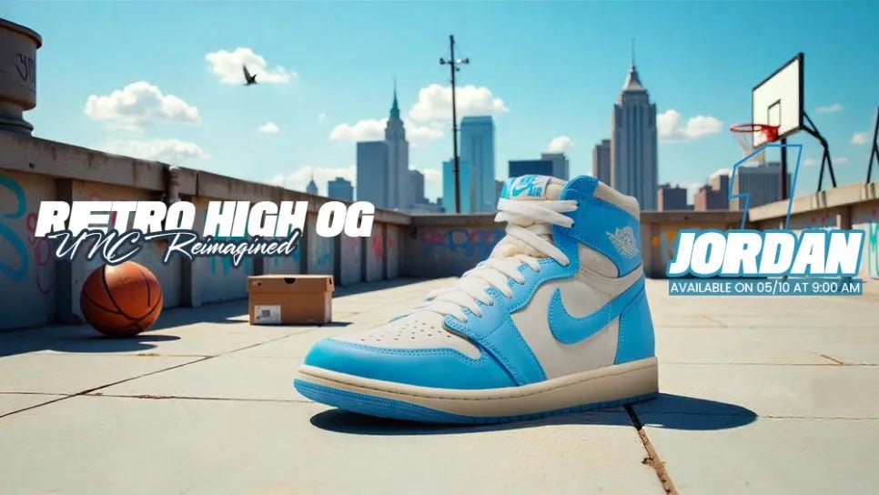AJ1 “UNC Reimagined” Drops May 2025 — Vintage Looks, ‘Lost & Found’ Vibes - Tops and Bottoms USA
