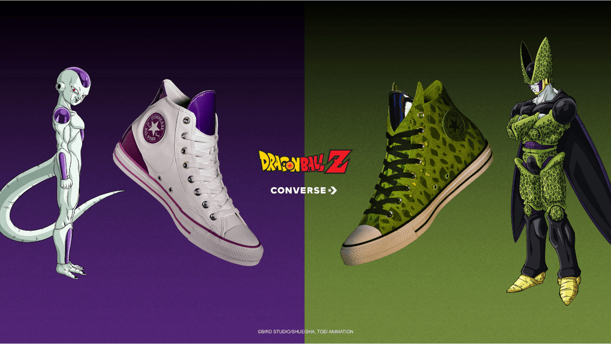 Chuck Taylor All Star Hi, "Frieza” & “Cell" Celebrates Dragon Ball Z's Ultimate Villains