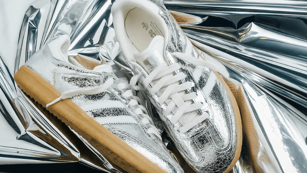 Silver Loyalty: The Adidas Samba OG “Cracked Metallic” Release - Tops and Bottoms USA