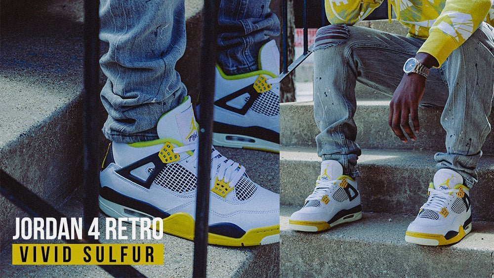 Women's Air Jordan 4 Retro "Vivid Sulfur" - Tops and Bottoms USA