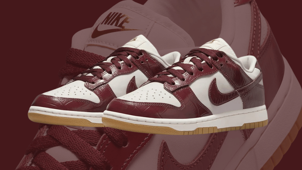 Women's Dunk LX "Team Red Croc" - Tops and Bottoms USA