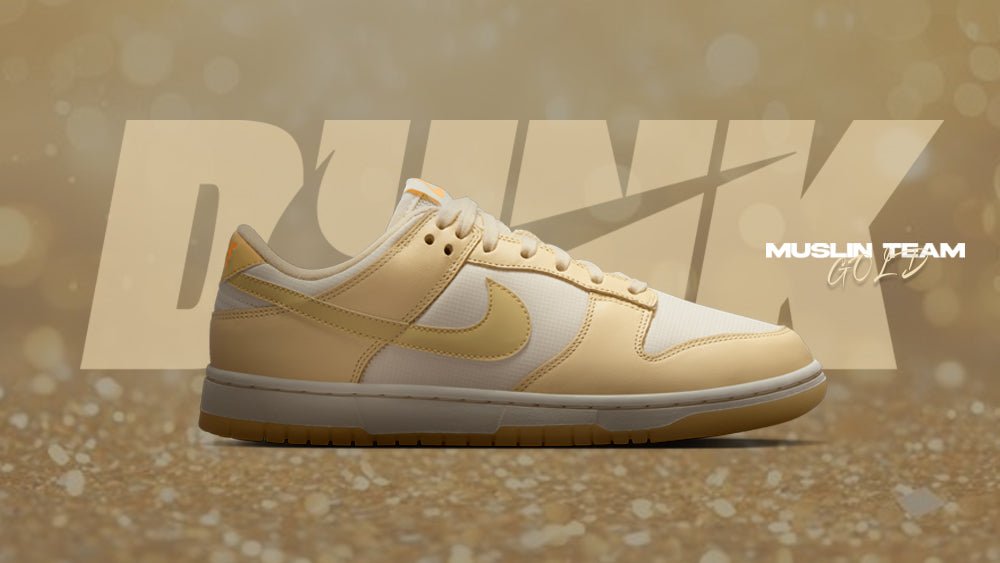 Women's Dunk Low "Muslin Team Gold" - Tops and Bottoms USA