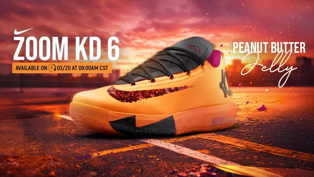 Nike KD 6 "PBJ" - Kevin Durant's Favorite Childhood Snack Nike KD 6 "PBJ" - Kevin Durant's Favorite Childhood Snack