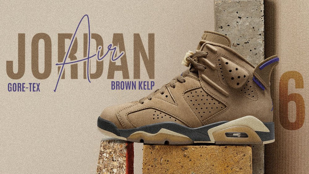 Women's Air Jordan 6 Retro Gore-Tex "Brown Kelp" - Tops and Bottoms USA