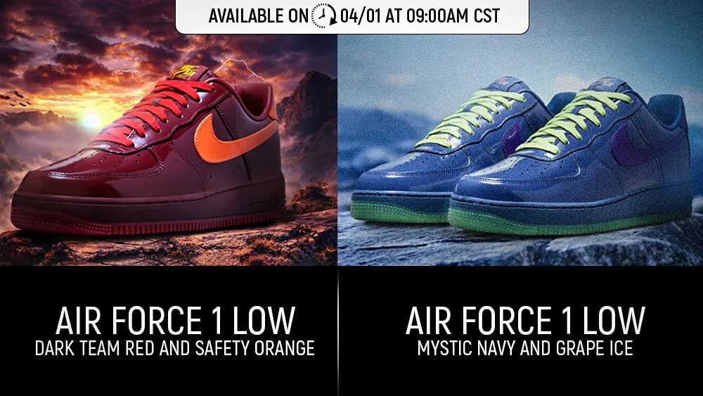 Nike Air Force 1 Low "Mystic Navy and Dark Team Red"