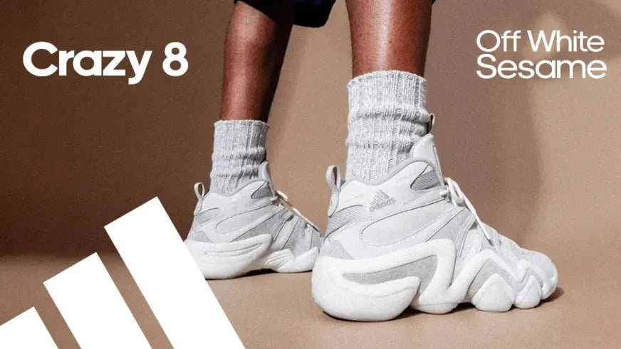 adidas Crazy 8 âOff White/Sesameâ â 1 of 8, and Maybe the Cleanest of the Bunch - Tops and Bottoms USA