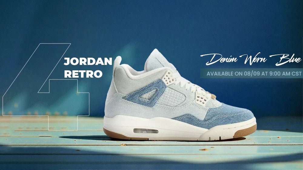 Worn to Stand Out: The Air Jordan 4 Denim “Worn Blue” Is Here - Tops and Bottoms USA