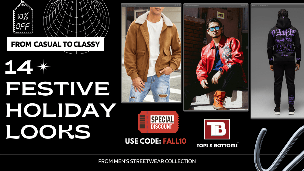 From Casual to Classy: 14 Festive Holiday Looks for Men to Try This Year - Tops and Bottoms USA