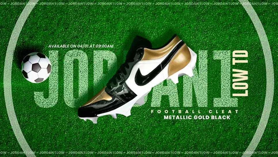 The Air Jordan 1 Low TD Cleat in Metallic Gold Is Here to Dominate the