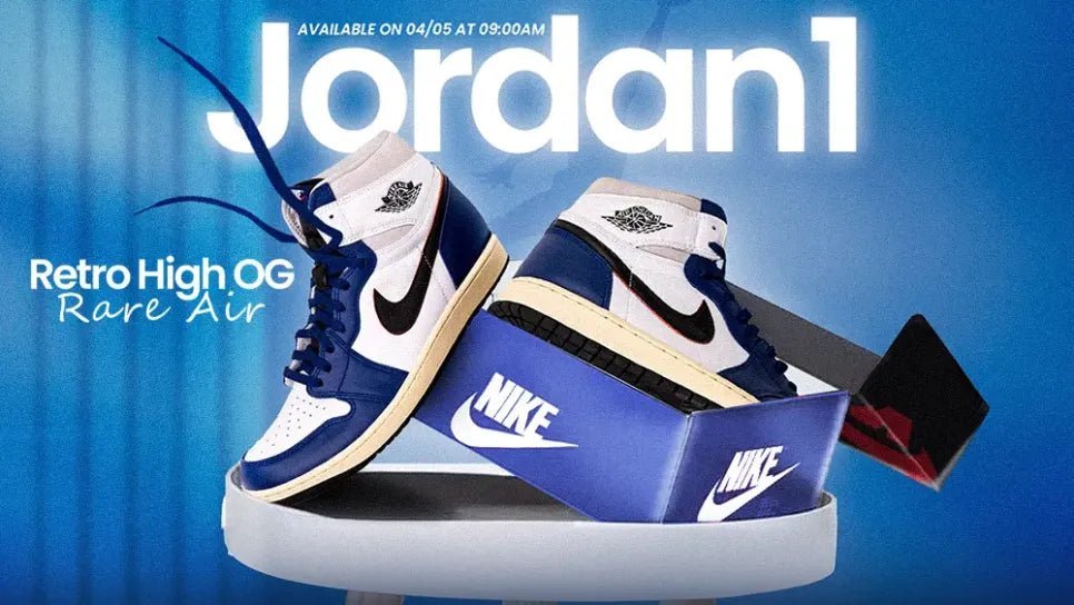 Air Jordan 1 High OG Rare Air "Deep Royal Blue" â 40 Years, One Iconic Drop - Tops and Bottoms USA