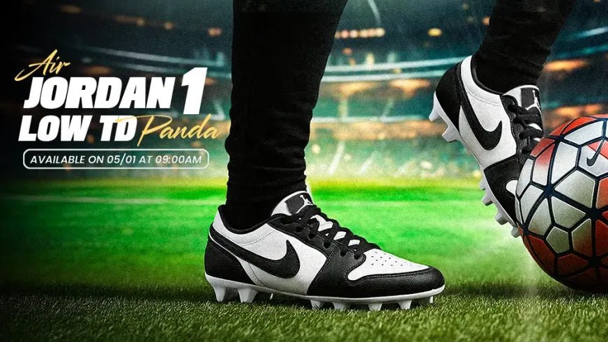 Air Jordan 1 Low TD “Panda” Cleat Returns for Turf Glory - Tops and Bottoms USA