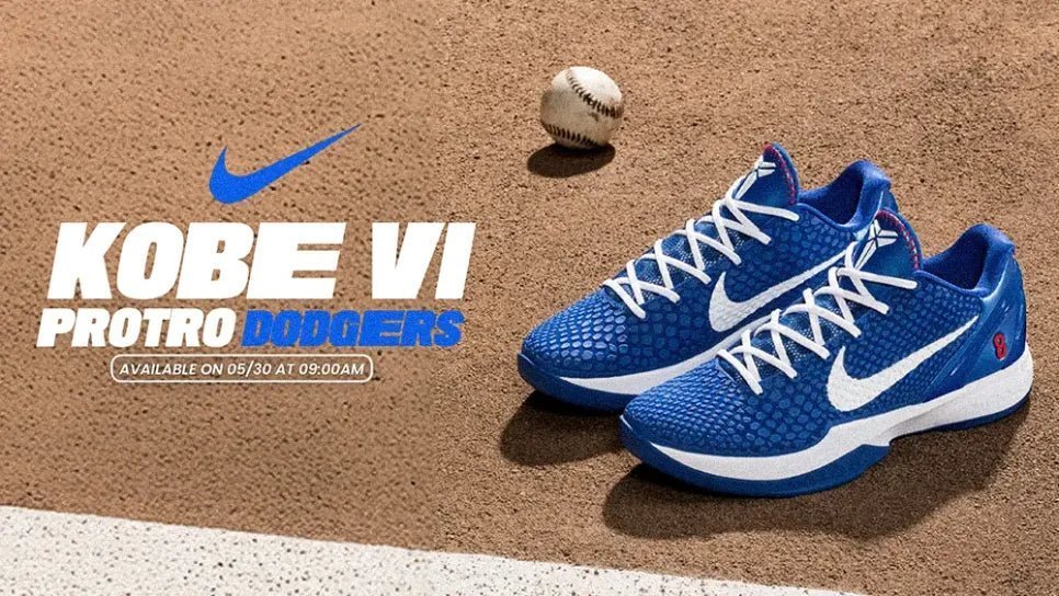 Nike Kobe 6 Protro Dodgers Releases May 30, 2025